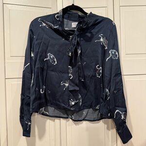 SAM & LAVI tiger blouse EUC size xs
